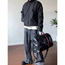 Mens Stylish American-Style Retro Stand-Collar Cotton Jacket