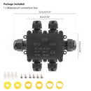 IP68 Waterproof Six-way Outdoor Cable One In Five Out Fountain Light Junction Box