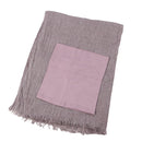 New Womens Solid-color Pleated Faux Hijab