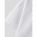 Men's Slim-Fit Ice Silk Striped Shirt