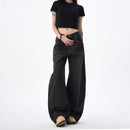 Retro Leopard-Print Bootcut Jeans For Women