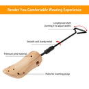 One Pair Boot Stretcher Adjustable Width Shoe Shaper Wooden Boot Widener Expander for Men Women
