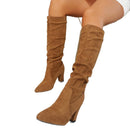 Style Chunky Heel Pointed-toe Fashion Female Boots