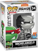 Funko Pop Comics TMNT Michelangelo 34 Limited Edition B+W CHASE PX Previews Exclusive