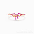 S925 Sterling Silver Bow Buckle Ring