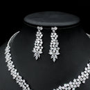Zircon Earrings and Necklace Set