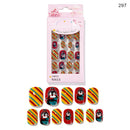 Christmas Cute Children Nails 24 Pieces Wearable