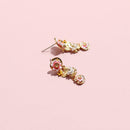 Water Lily Lotus Leaf Earrings