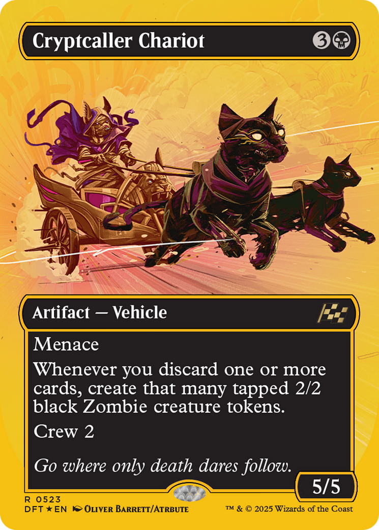 Cryptcaller Chariot (DFT-523) - Aetherdrift (Borderless) Foil
