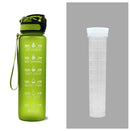 1L Tritan Motivational Water Bottle with Time Marker
