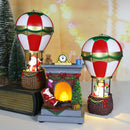 Christmas Resin Luminous Old Man, Snowman Ornaments