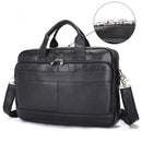 Retro Crazy Horse Leather Multi-Functional Shoulder Briefcase