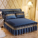 Lace Quilted Bed Skirt 1.8m Simmons Cover