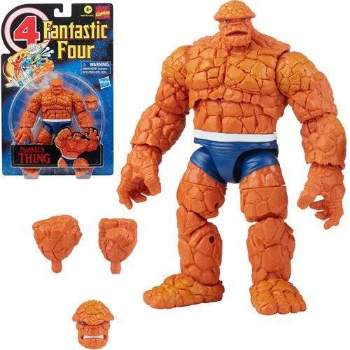 Fantastic Four Retro Marvel Legends Thing 6-Inch Action Figure Action & Toy Figures ToyShnip 