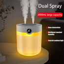 2L Double Spray Humidifier USB Display