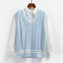 New Preppy-Style Knitted Vest For Women