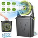 Portable Misting Fan with 10L Bucket & 20000mAh Battery