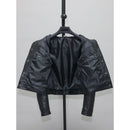 Womens Slim-fit Short Full-Grain Sheepskin Leather Jacket