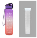 1L Tritan Motivational Water Bottle with Time Marker