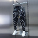 Men's Summer Loose Floral Ice Silk Harem Pants