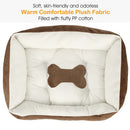 Pet Dog Bed Soft Warm Fleece Puppy Cat Bed Dog Cozy Nest Sofa Bed Cushion Mat For S/M Dog