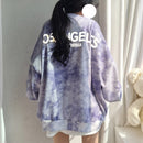 Korean Tie-Dyed Loose Cotton Sweater
