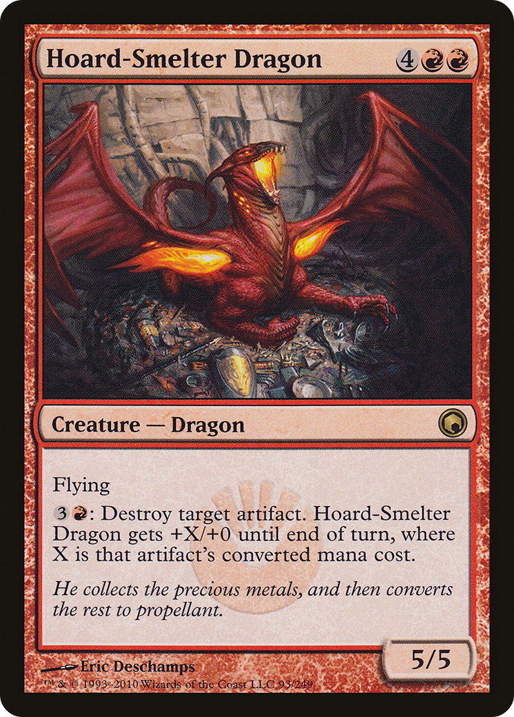 Hoard-Smelter Dragon (SOM-093) - Scars of Mirrodin Foil