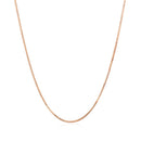 14k Rose Gold Classic Box Chain 0.8mm