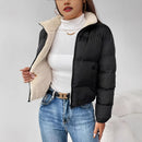 Womens Casual Solid-color Jacket