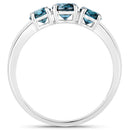 1.03 Carat Genuine Blue Diamond 14K White Gold Ring