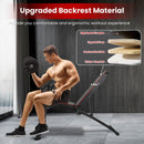 1Pc  Adjustable Weight Bench With Preacher Curl Pad Resistance Bands Leg Extension For Home Gym Full Body Exercise Fedex Shipping