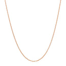 14k Rose Gold Oval Cable Link Chain 0.97mm