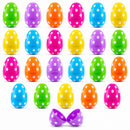 Set of 24 Polka Dot Plastic Easter Eggs