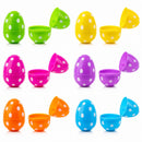 Set of 24 Polka Dot Plastic Easter Eggs
