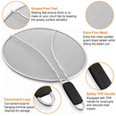 Grease Splatter ScreenÊ13in Stainless Steel Fine Mesh Splash Mesh Shield Hot Oil Stopper w/ Resting Feet For Frying Pan Cooking Woks Skillets Pots Pan