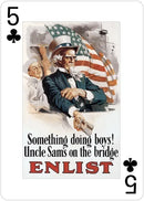 USA Posters of World Wars I and II Poker Deck
