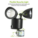 Solar Lights 22LEDs Outdoor Security Lights Motion Sensor IP44 Water-Resistant 360¡ Rotatable Dual Heads Solar Wall Light for Entryways Stairs Yard Ga