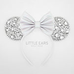 Silver Sparkle Mickey Ears