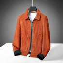 Plus Size Corduroy Thickened Coat Overweight Man Jacket