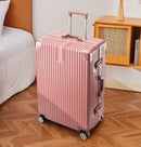 Womens Trolley Suitcase Large Capacity Durable Leather With A Lock And Zipper