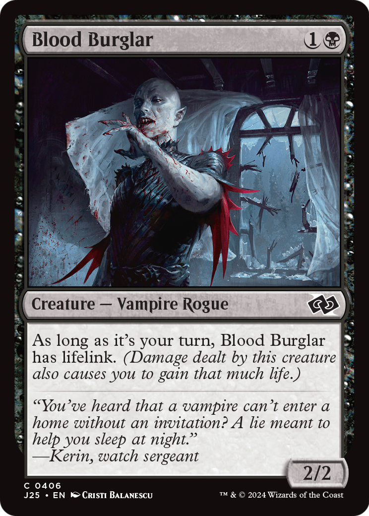 Blood Burglar (J25-406) - Foundations Jumpstart