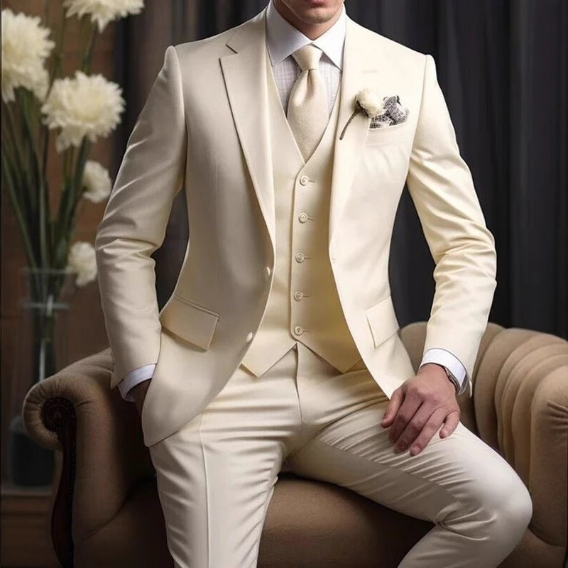 Elegant Business Banquet Suit Set For Men