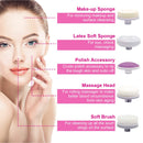 Facial Cleansing Brush Waterproof Face Spin Cleaning Brush with 5 Brush Heads Deep Cleansing Body Facial Brush Set for Gentle Exfoliating Removing Bla
