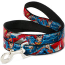 Dog Leash - Superman Action Poses/Stars & Stripes