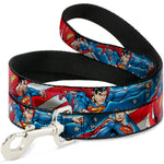 Dog Leash - Superman Action Poses/Stars & Stripes