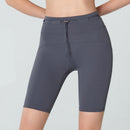 High Waist Drawstring Yoga Shorts