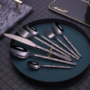 Embossed Handle Steak Cutlery Set