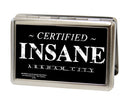 Business Card Holder - LARGE - CERTIFIED INSANE-ARKHAM CITY FCG Black White