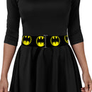 Cinch Waist Belt - Bat Signal-4 Black Yellow