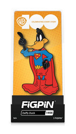 FiGPiN Classic: WB100 - Daffy Duck as Superman (1466) (Edition Limited to 750 Pieces) Action & Toy Figures Spastic Pops 